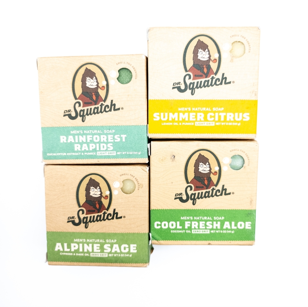 Dr. Squatch Men's Natural Soap - Set Of Four